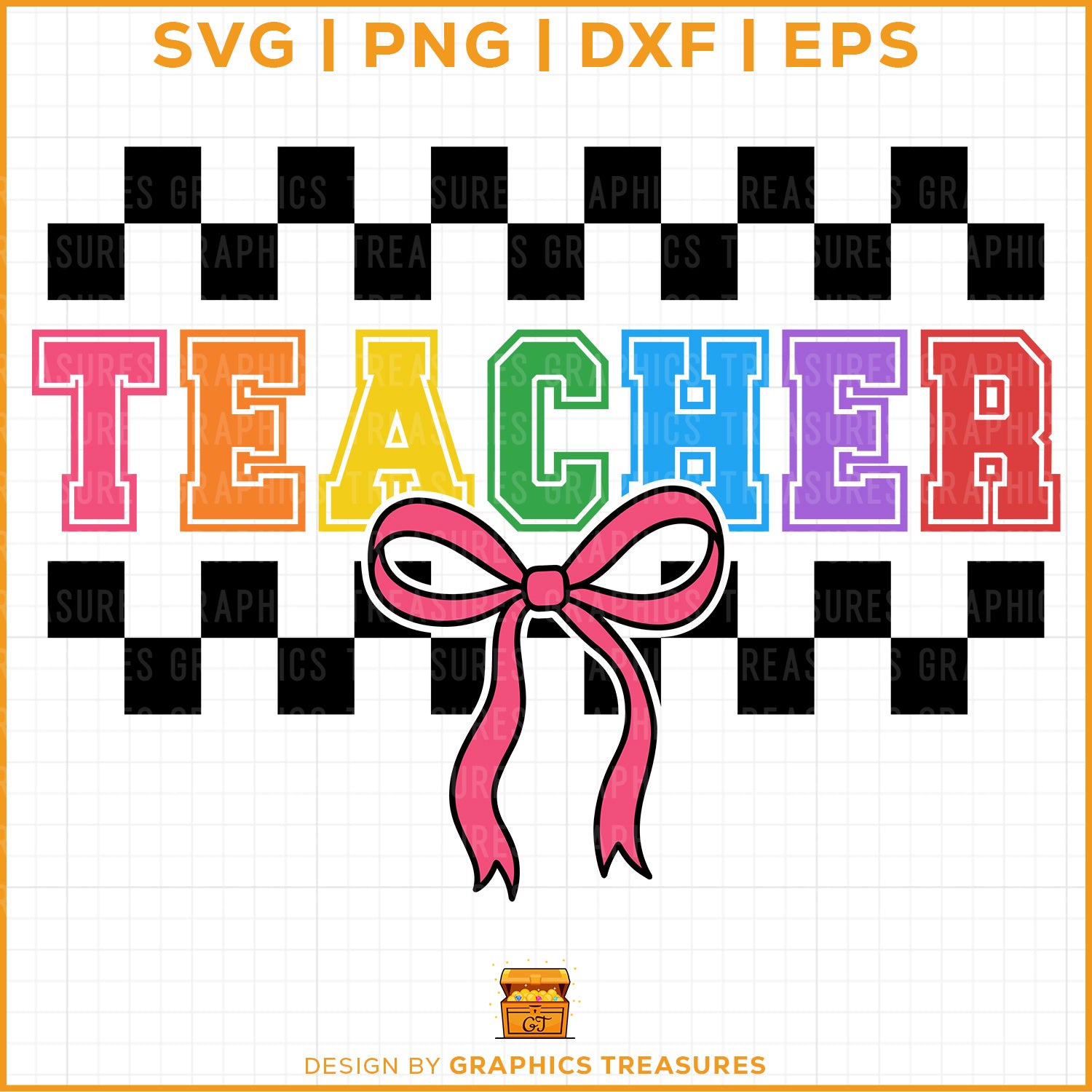 Retro Checkered Coquette Teacher Designs