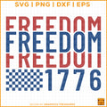 Checkered Freedom 1776 patriotic SVG for Cricut and Silhouette